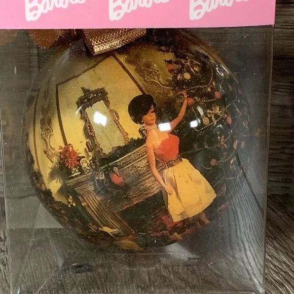 Barbie 1997 Ball Ornament - Set Of 3 Barbie, Ken & Barbie - NiB - Picture 2 of 4